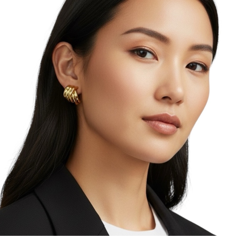 Camila Coelho 14kt Gold Plated Claw Knot Stud Earrings